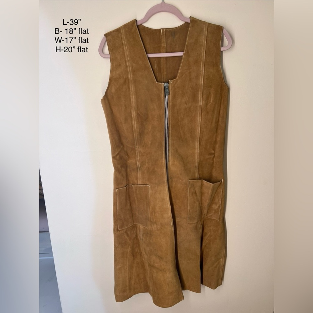 Vintage suede dress